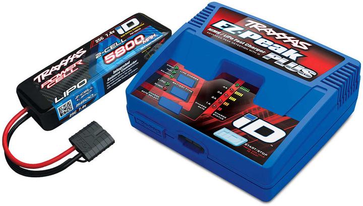 Traxxas EZ-Peak Plus-Lader 2970G + 1x 2S Lipo 5800mAh 2843X EU-Version / Ergänzungs-Paket