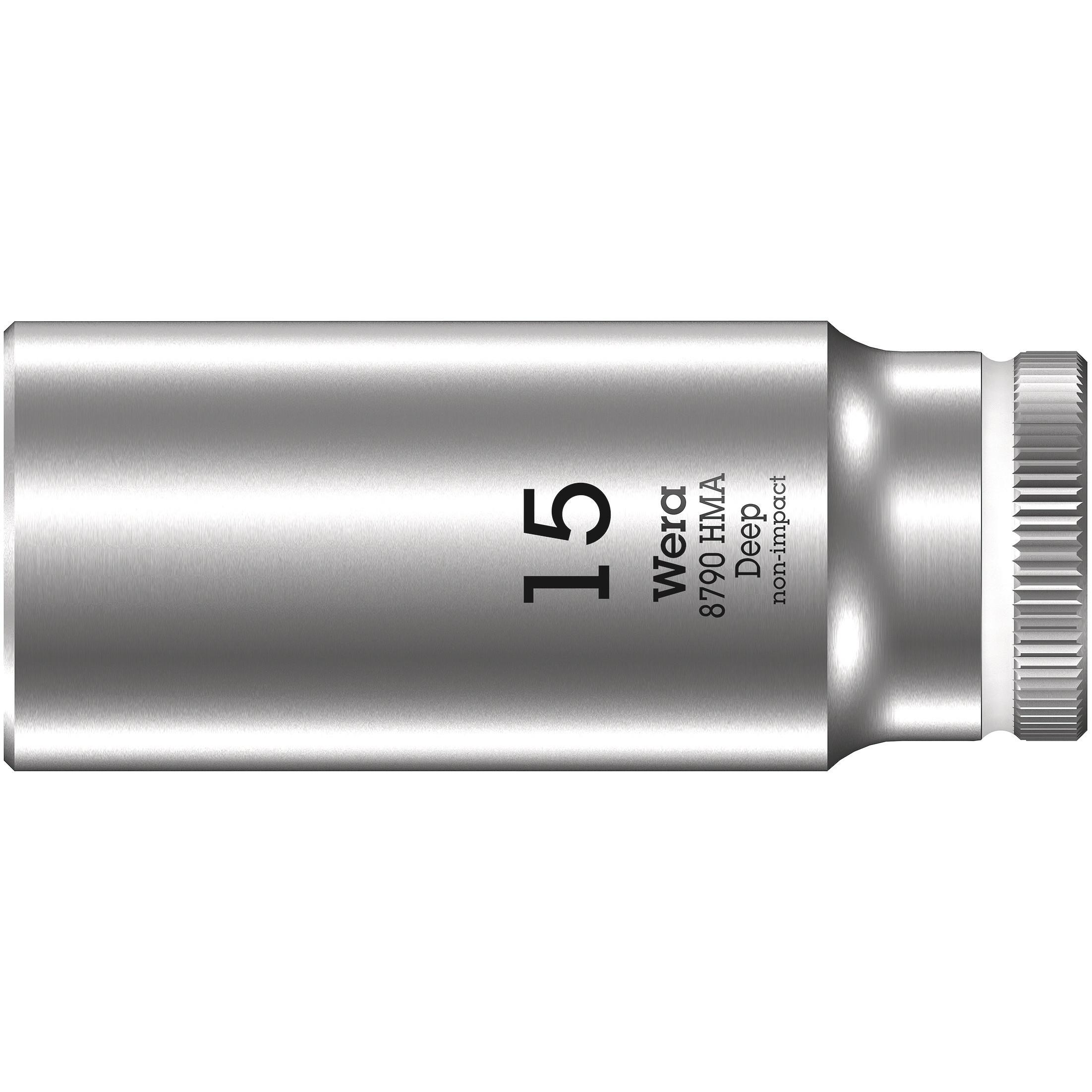 Wera, Steckschlüssel + Stecknuss, 8790 HMA Deep 15,0 (15 mm)