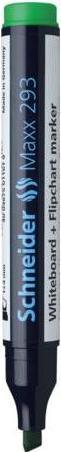 Actual product image Schneider Whiteboard/flipchart marker Maxx 293 2-5mm green wedge tip (1x)