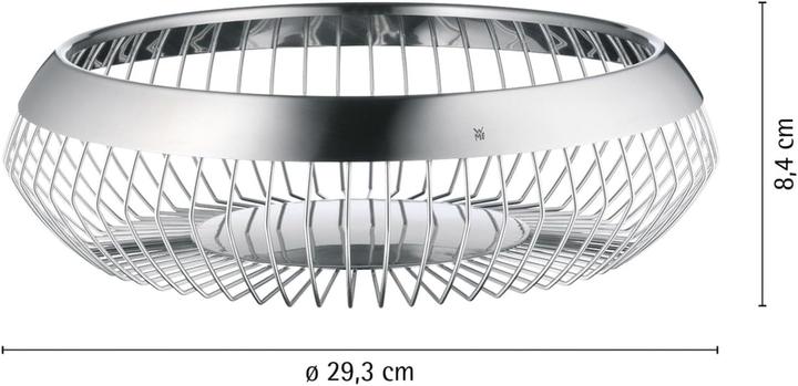 Productafbeelding WMF Fruitmand Decoratieve Fruitschaal Broodmand 24cm Lounge Roestvrij Staal Mat