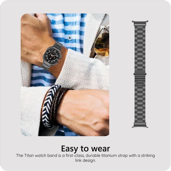 Actual product image Cazy Watchstrap für smartwatch (Titanium)
