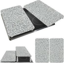 Image du produit Wenko Plaque de recouvrement en verre Universal Mod. Granit, set de 2 pièces pour tous les types de