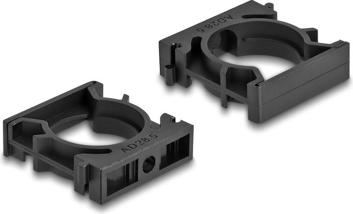 Image du produit Delock Support de gaine de câble 28.5 mm, 4 pièces, noir (Gaines pour câbles, 4.20 cm)