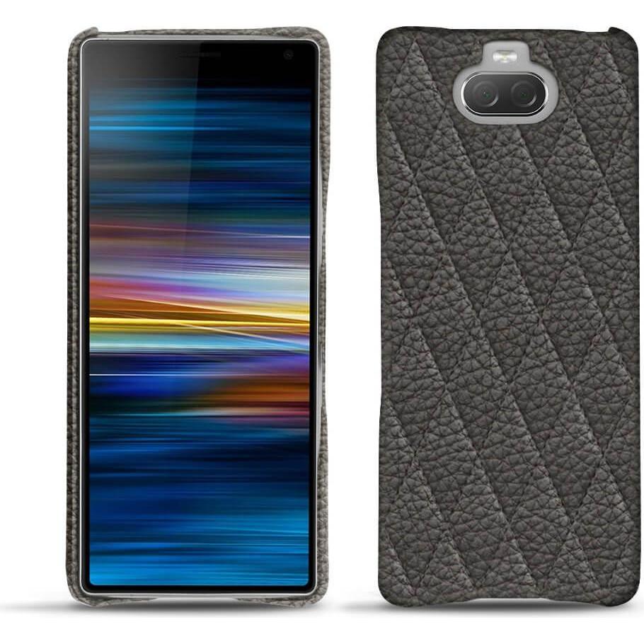 Noreve Lederschutzhülle (Sony Xperia 10), Smartphone Hülle, Grau