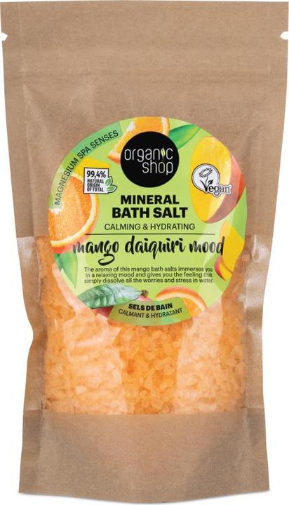 Actual product image Organic Shop Mango Daiquiri Mood Calming & Hydrating Mineral Bath Salt 500g (Bath salts)