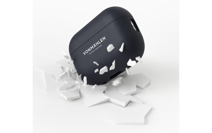 Actual product image Vonmählen Transport case Thin AirPods Pro 2 Navy (Headphone sleeve)