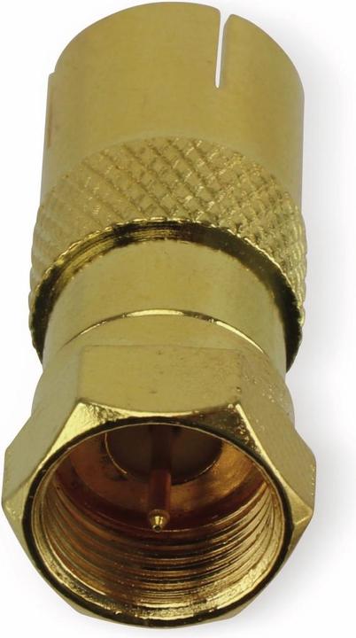 Produktbild Eneroid F-Adapter, Stecker/Koaxkupplung, vergoldet