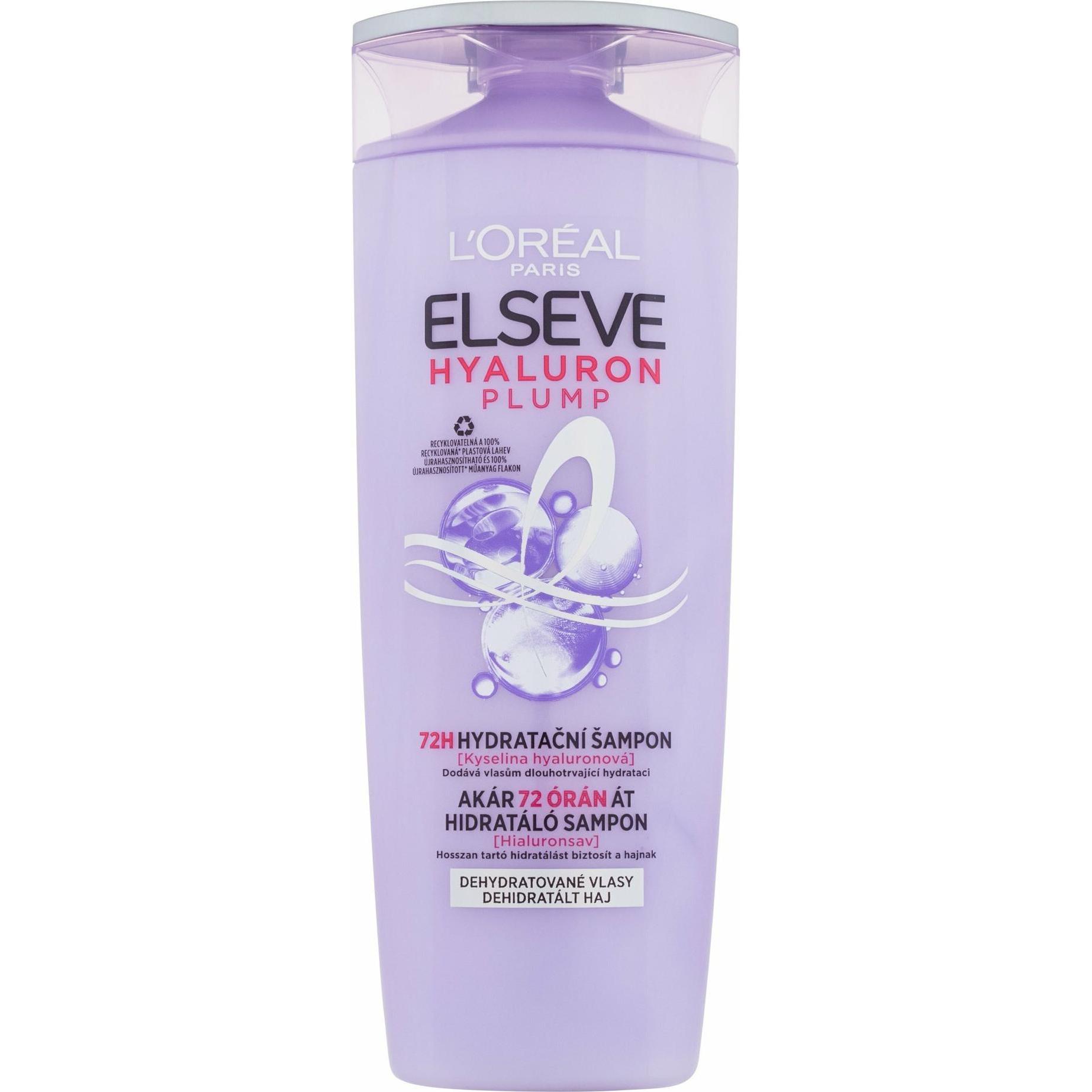 L'Oréal Paris, Shampoo, Elseve Hyaluron Plump (400 ml, Flüssiges Shampoo)