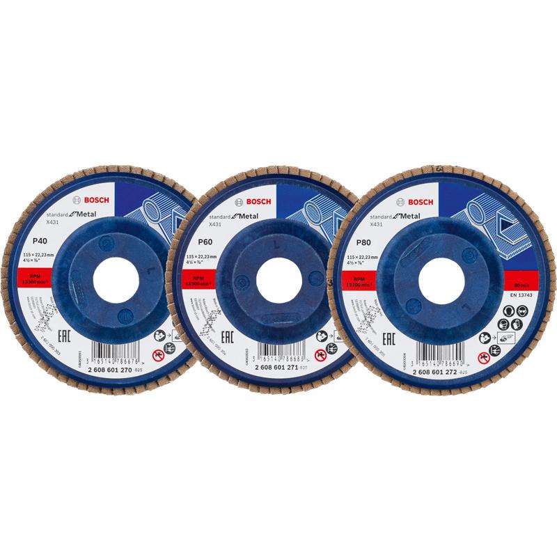 Bosch Professional Zubehör, Abrasivi, Fächerscheiben X431, 115 mm