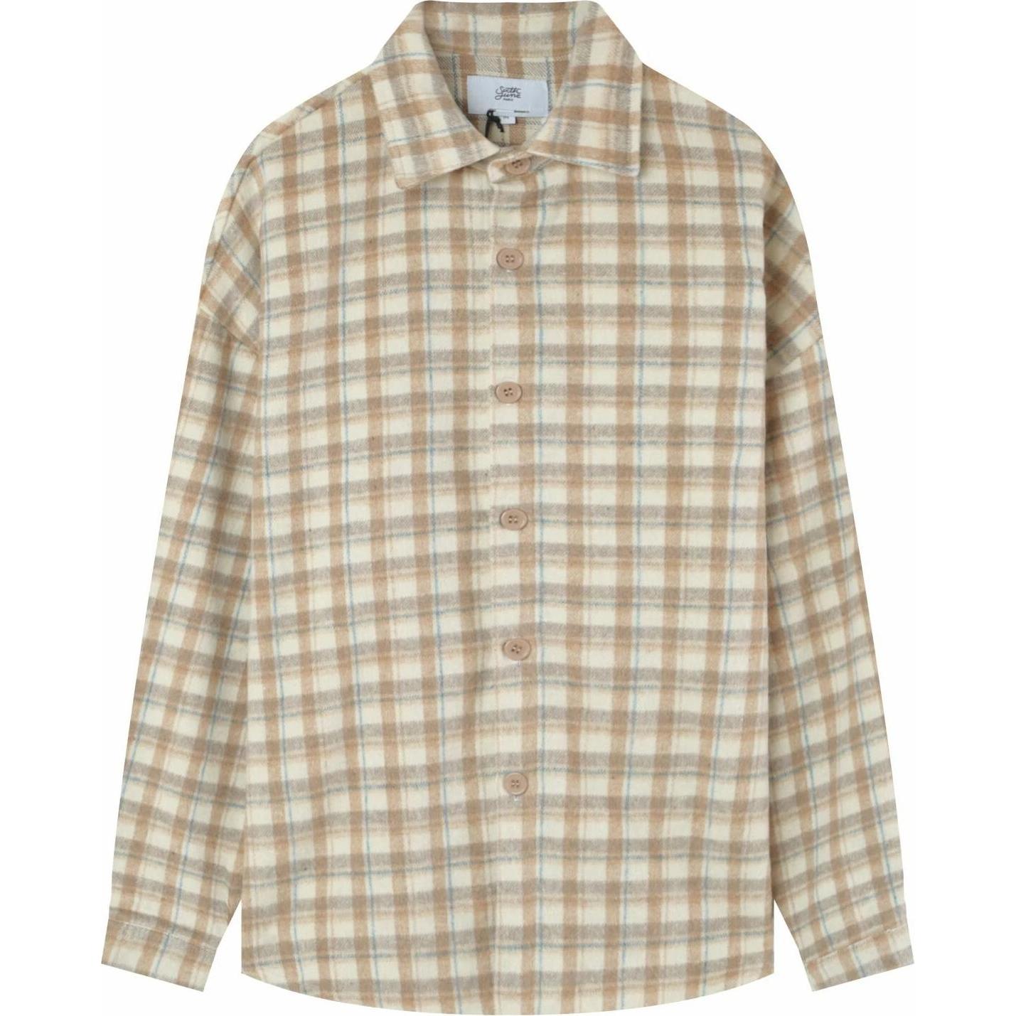 Sixth June, Herren, Hemd, jacke ixth june curly patch, Beige, (S)