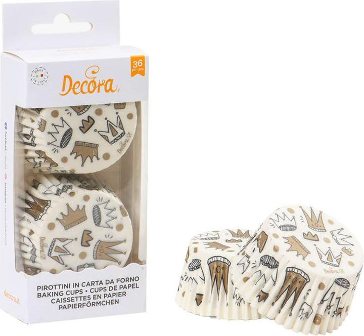 Produktbild Decora PAPIERFÖRMCHEN KRONE 50 X 32 MM 36ST.