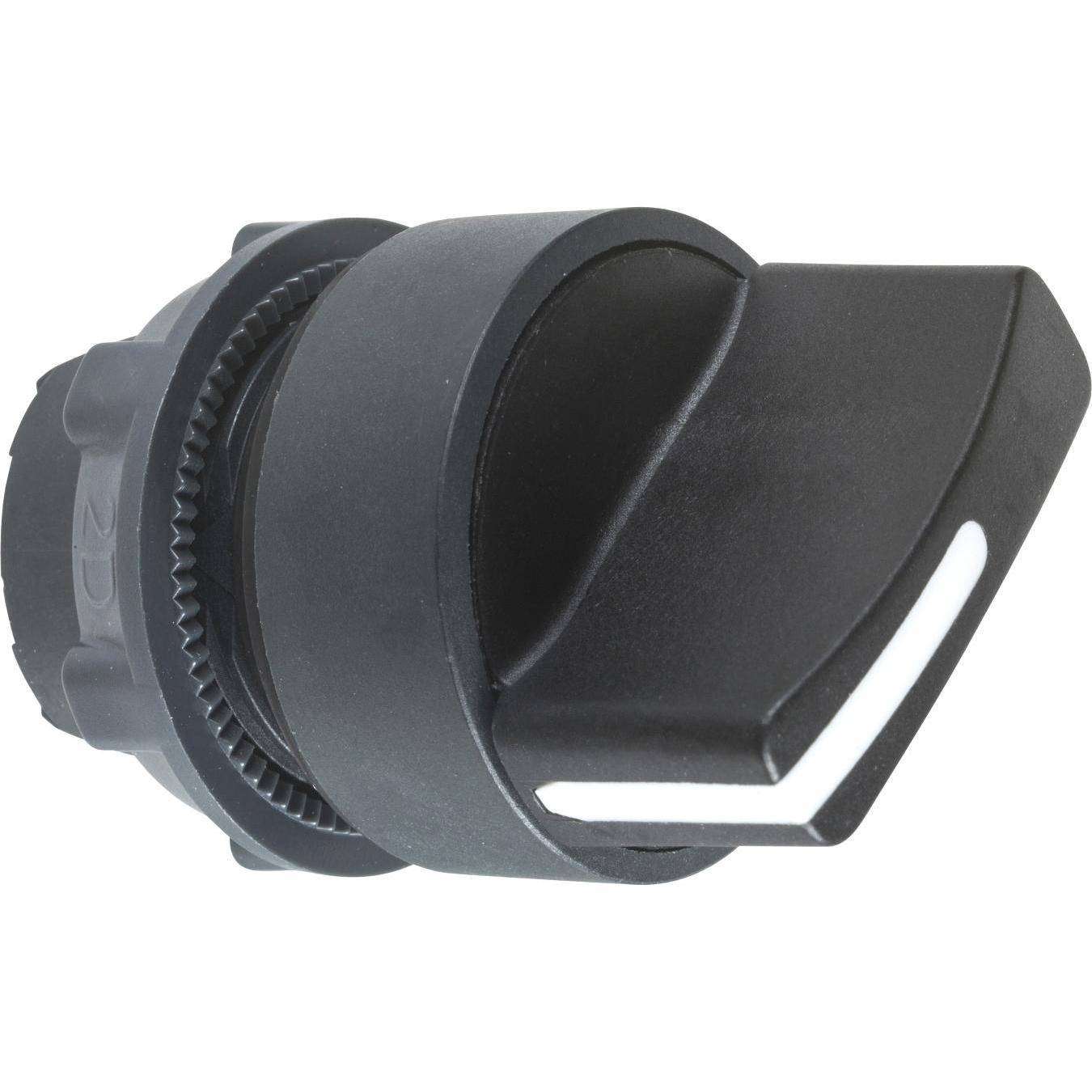 Schneider Electric Testa del selettore nera a 2 posizioni., Pulsante + Interruttore, Nero