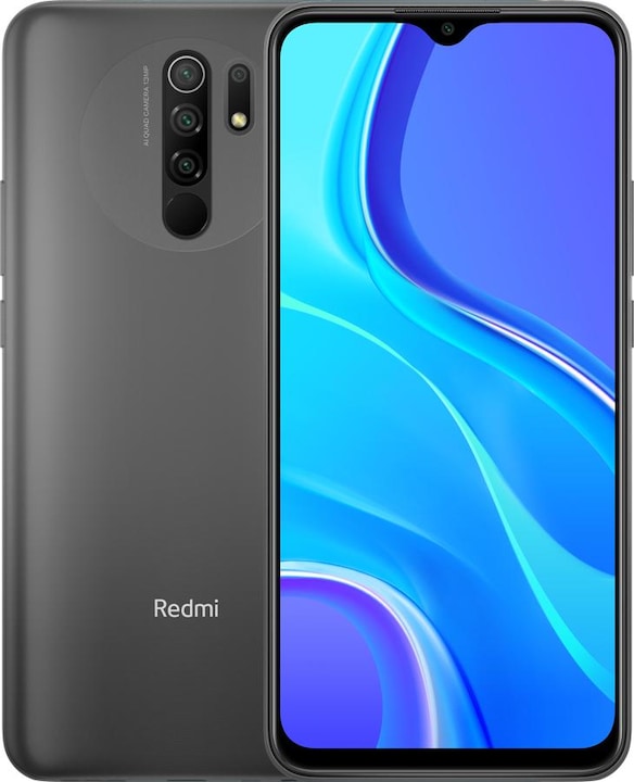 Xiaomi Redmi 9 (32 GB, Carbon Grey, 6.53", Dual SIM + SD, 13 Mpx, 4G)