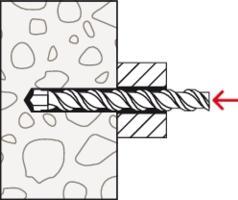 Actual product image Fischer 541899, Brick, Concrete, 70 mm, 8 mm, 8 cm, 3 cm, 100 pc(s) (100 pcs.)