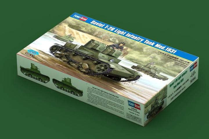 Actual product image Hobby Boss Soviet T-26 Light Infantry Tank Mod 1931
