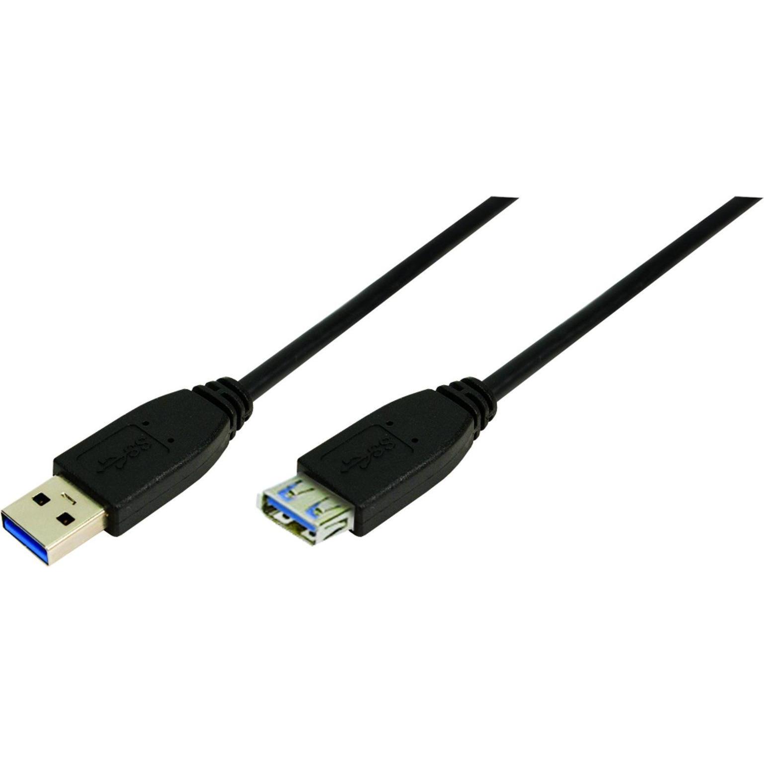 LogiLink USB A – USB A (1 m, USB 3.0), USB Kabel