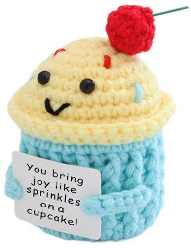 Produktbild Gestrickter Positiver Cupcake 10 cm (10 cm)
