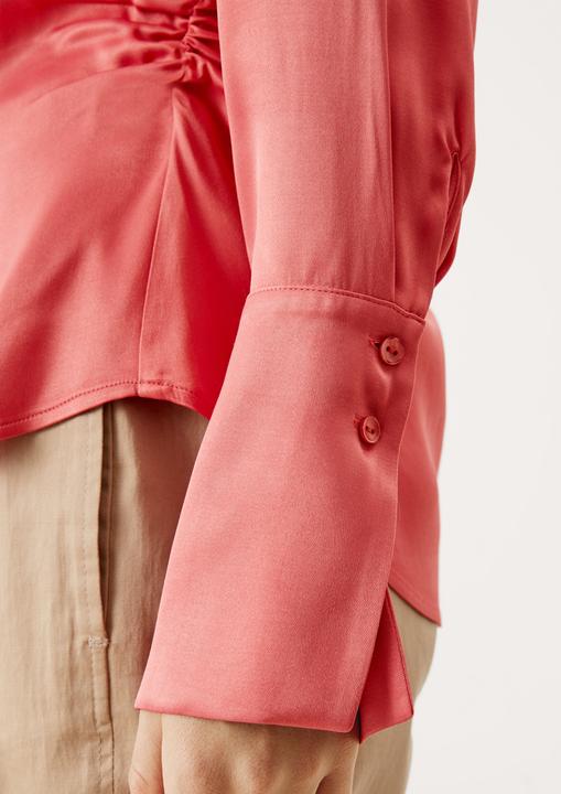 Produktbild s.Oliver Bluse Satinbluse mit Raffungen (46)