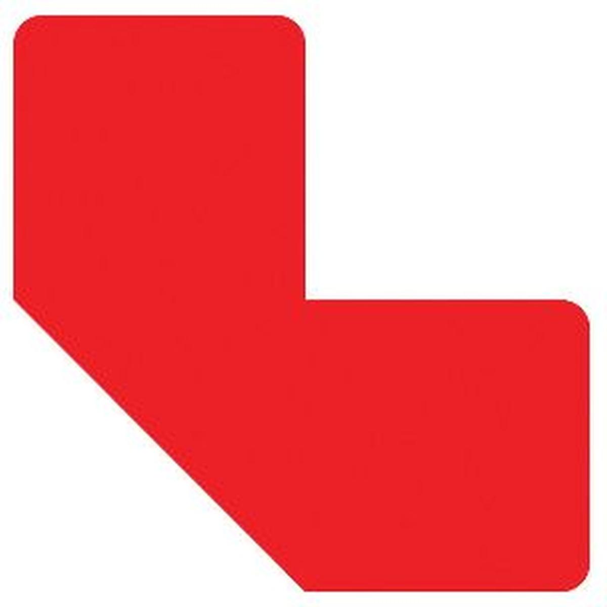 Tarifold, Sicherheitskennzeichnung, Fussbodensymbol 'L' 10x10cm rot
