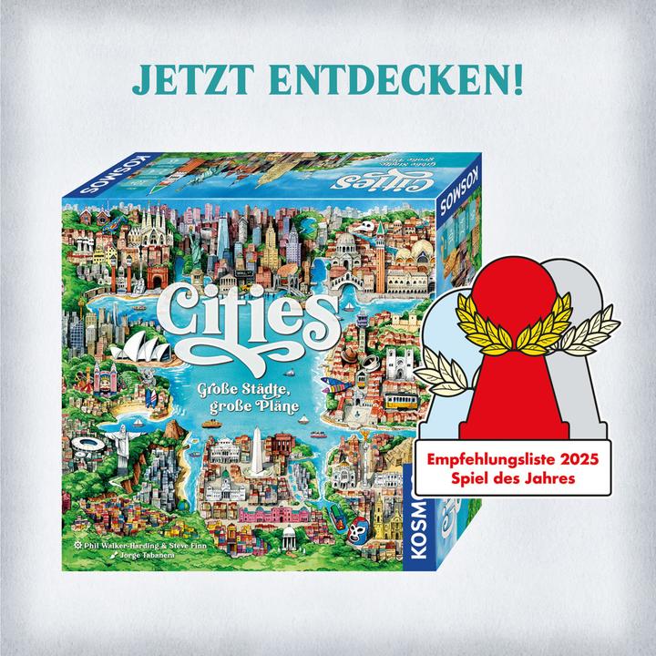 Produktbild Kosmos Cities (Deutsch, 2 - 4 Spieler)