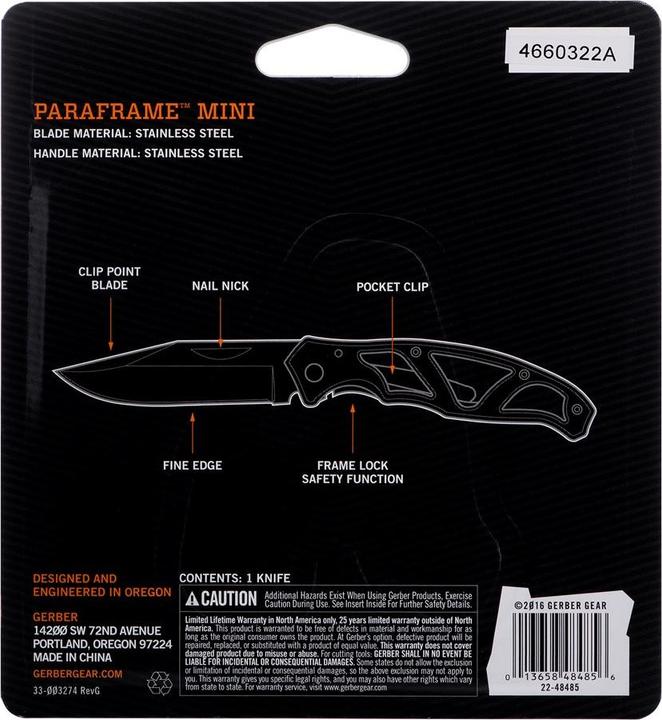 Produktbild Gerber Gear Paraframe Mini (6 cm)