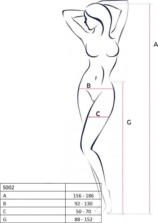 Image du produit Passion Collants ouverts en blanc (Taille unique)