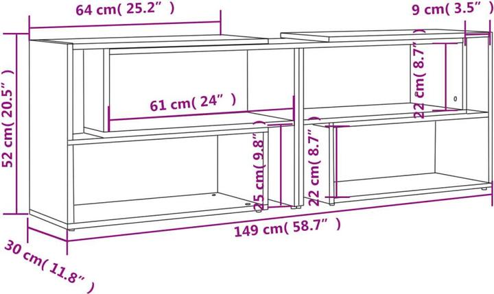 Image du produit vidaXL Miles (149 x 30 x 52 cm)