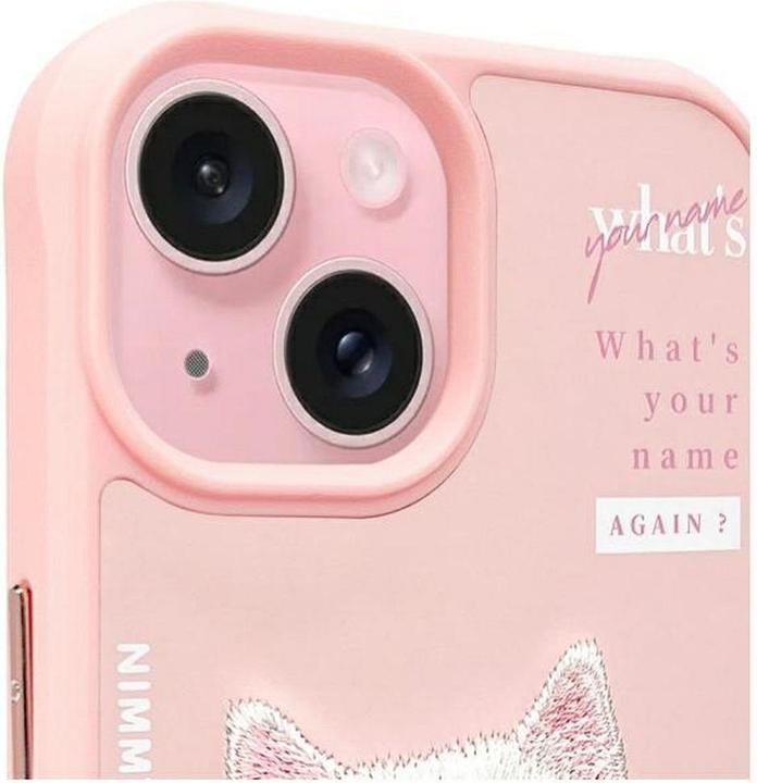 Actual product image GCS Nimmy case iPhone 15 6.1" pink Cool&Cute 2.0 Cat (Apple iPhone 15)