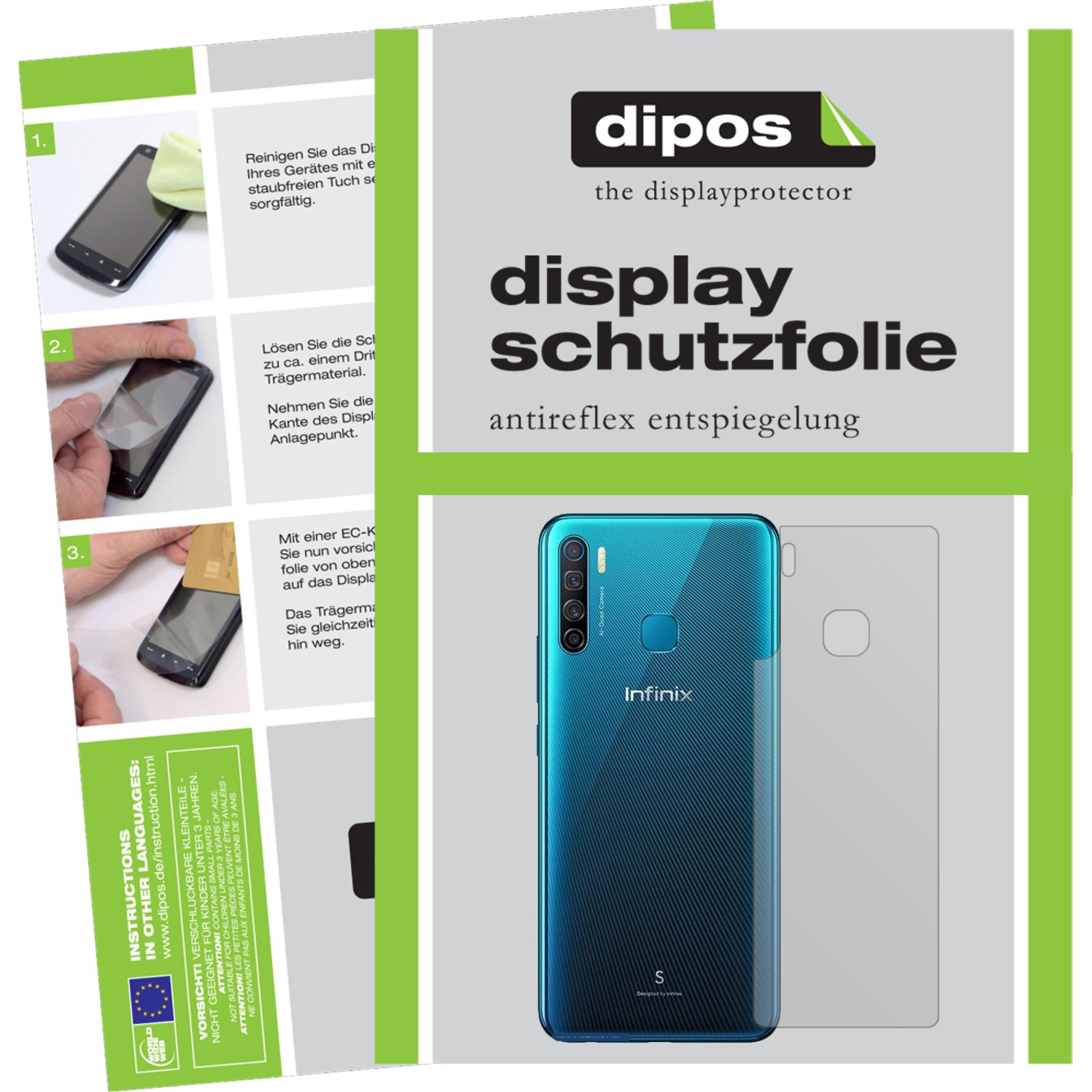Dipos Displayschutzfolie Antireflex (1 Stück, Infinix S5 lite), Smartphone Schutzfolie, Transparent