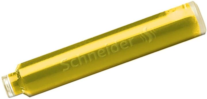 Actual product image Schneider Ink cartridge Callissima 6 pieces, Lemon Cake (6 Piece, Yellow)
