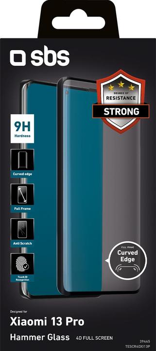 Produktbild SBS Glas SP 4D Full Cover Xiaomi 13 Pro (1 Stk., Xiaomi 13 Pro)