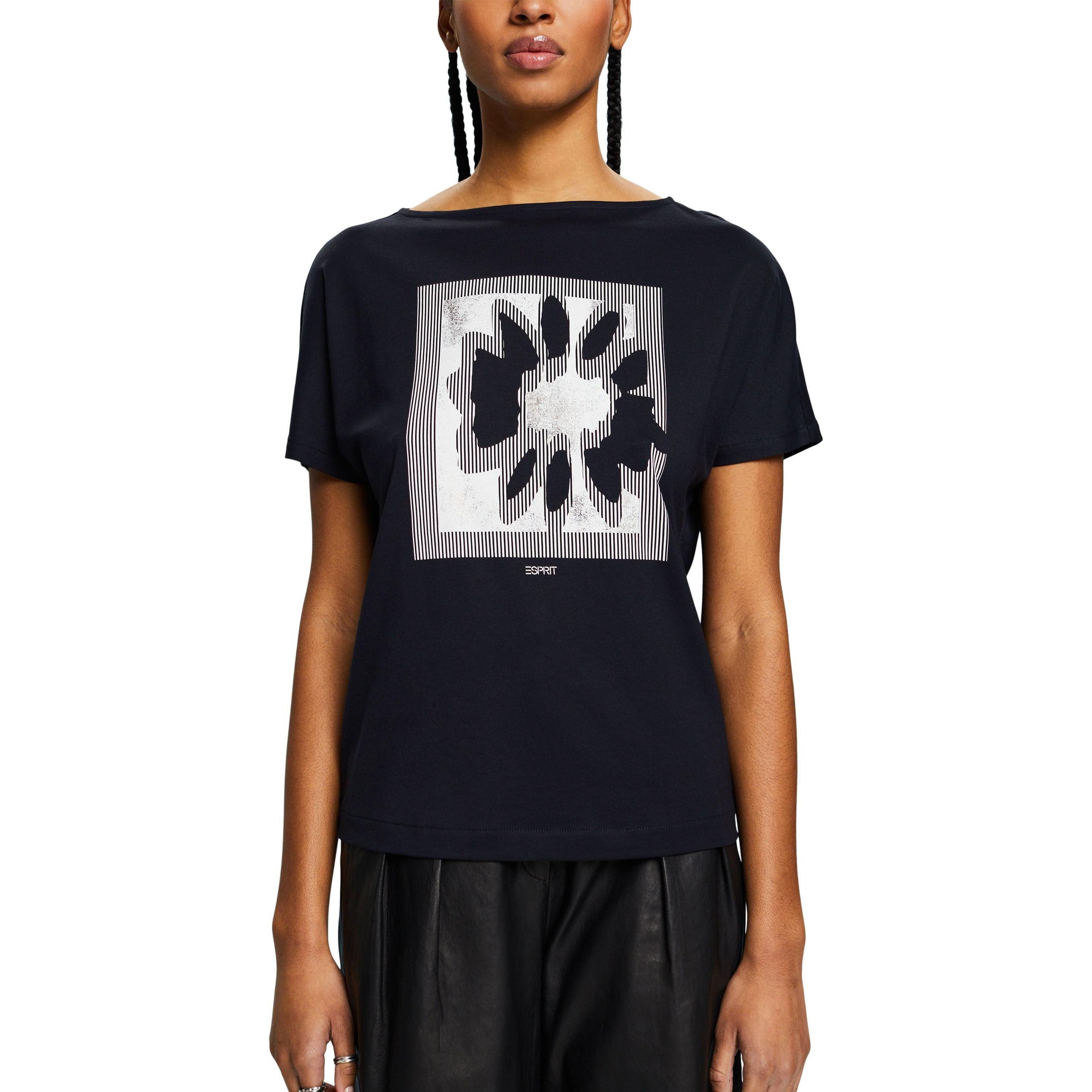 Thumbnail - Esprit, Damen, Shirt, t-shirt, Schwarz, (XS)