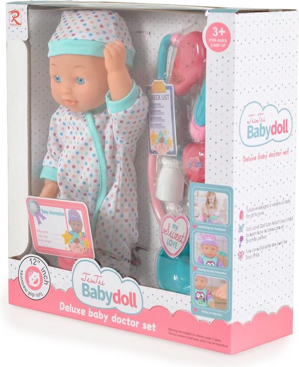 Produktbild Moni Kinderpuppe 31 cm Stethoskop