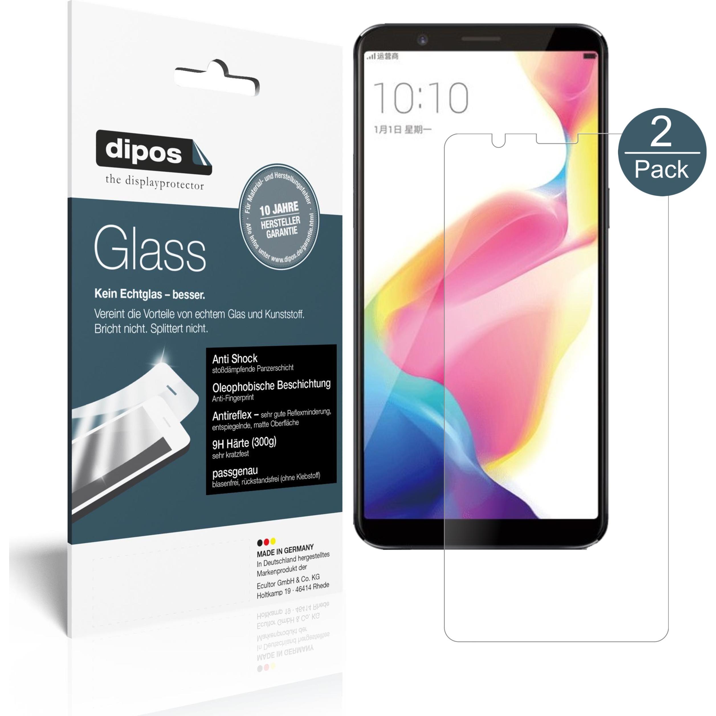 Thumbnail - Dipos Displayschutz Anti-Shock (2 Stück, Oppo R11s), Smartphone Schutzfolie, Transparent