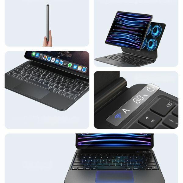 Produktbild Usams Etui ochronne z klawiaturą iPad Pro 11" czarny/black Miaoke Series IPP109MG01 (US-BH875) (US)