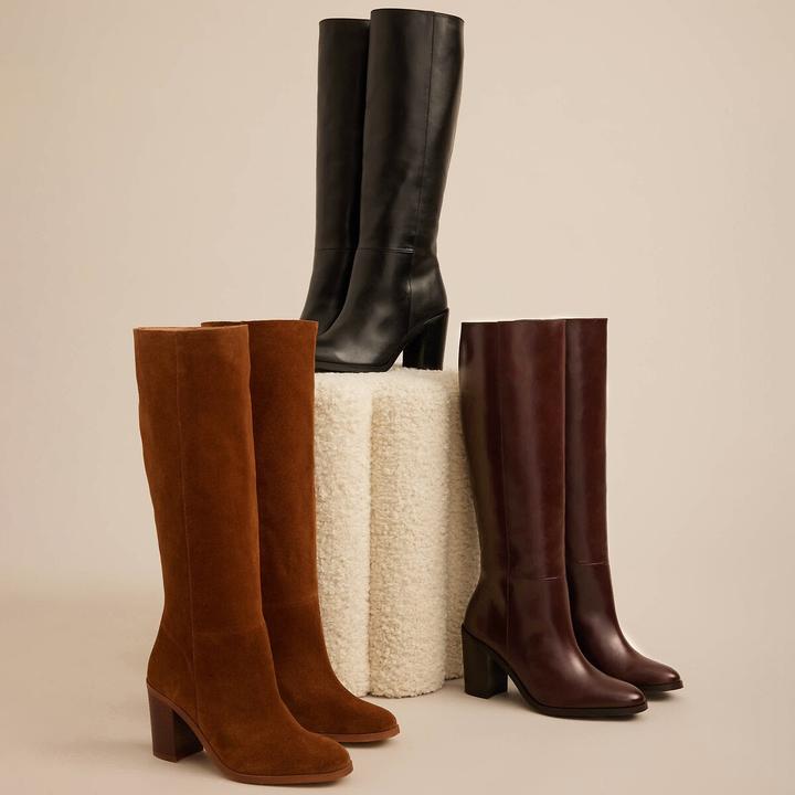 Actual product image La Redoute Collections Boots with wide heel (40)