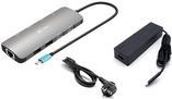 Actual product image i-tec USB-C Metal Nano Dock 2x HDMI 1x GLAN 2x USB 3.2 2x USB 2.0 1x USB-C 3.2 Gen.1 Data 1x USB-C 1 (USB-C, 2 Ports)