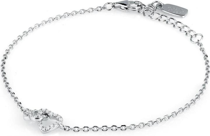 Immagine prodotto La Petite Story Bracciale in argento Doppio cuore con zirconi Argento LPS05AWV01 (16 cm, Argento 925)