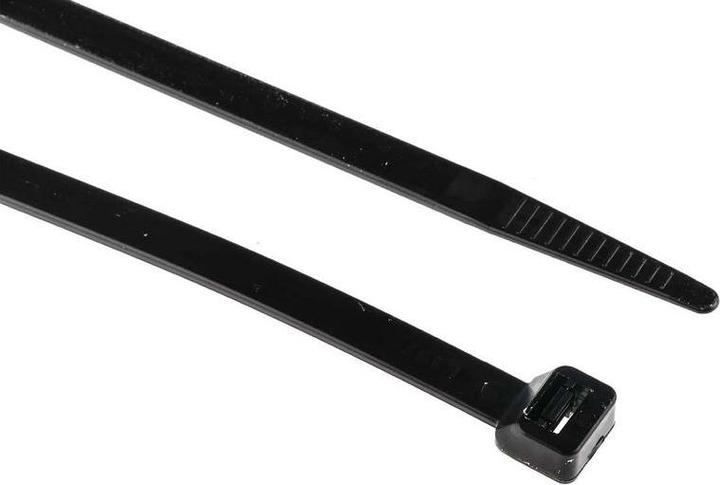 Immagine prodotto RS PRO Fascetta 300x7.6 in nylon nero 66 (Fascette in plastica, 300 mm, 100 pz.)