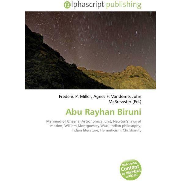 Abu Rayhan Biruni, Fachbücher von Agnes F. Vandome, John McBrewster, Frederic P. Miller