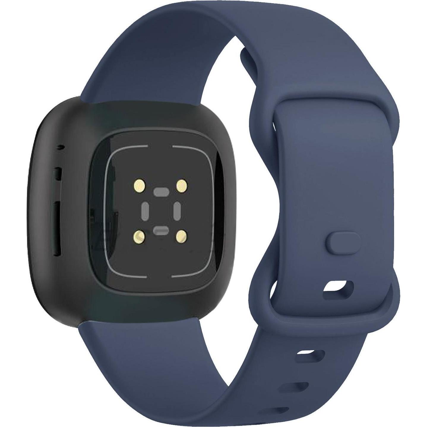 Thumbnail - Strap-it Silikon Armband (Silikon, Versa 3), Uhrenarmband, Blau