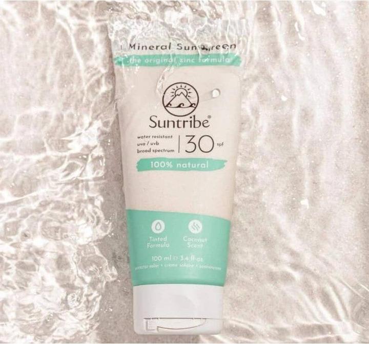 Actual product image Suntribe Mineralische Bio-Sonnencreme (Suntan cream, SPF 30, 100 ml, 1 g)