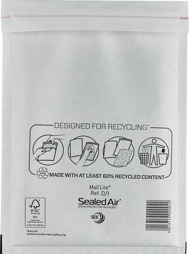 Produktbild Sealed Air Luftpolsterumschläge 79 g/m² Weiss (100 x)