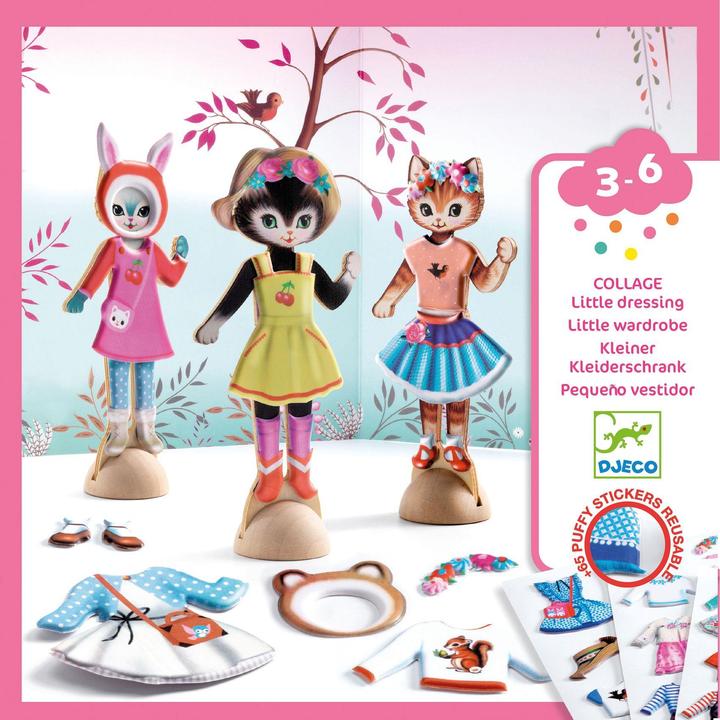 Produktbild Djeco Stickercollage Kleiner Kleiderschrank