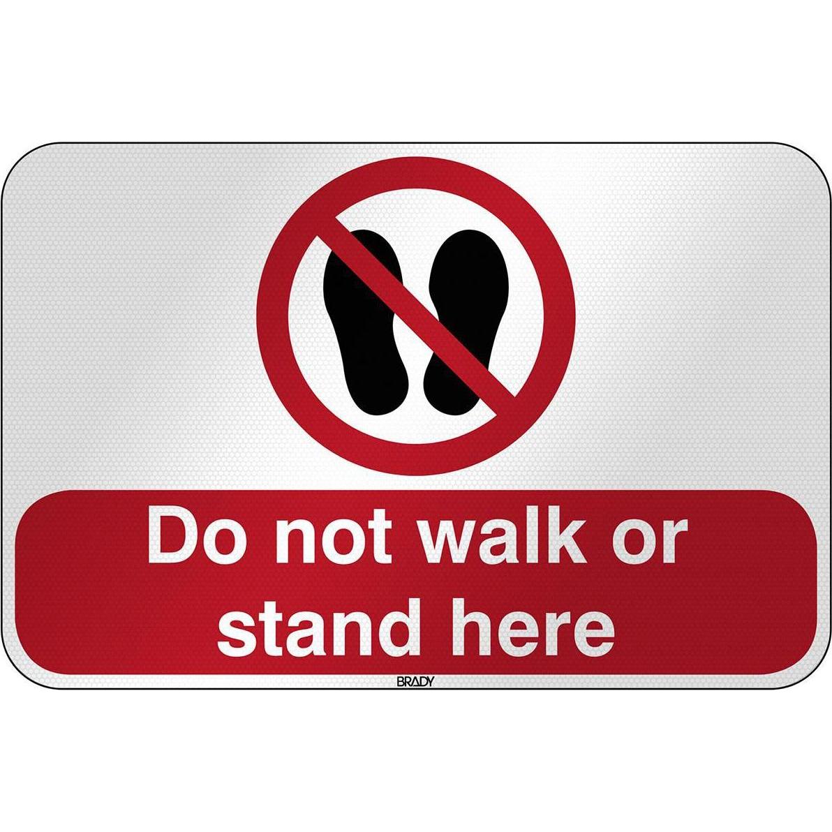 Brady, Sicherheitskennzeichnung, ISO Safety Sign - Do not walk