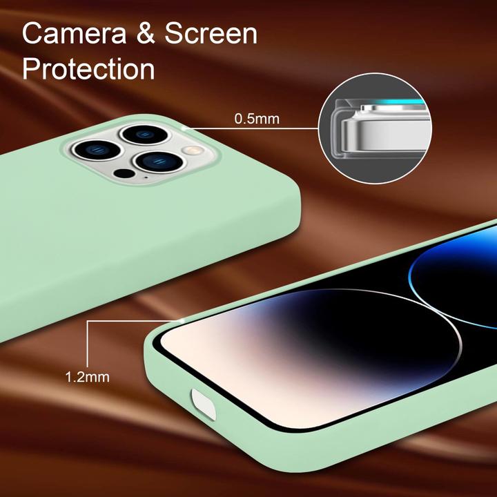 Produktbild Cadorabo Hülle für Apple iPhone 14 PRO im TPU Liquid Silicone Case Style (Apple iPhone 14 Pro)