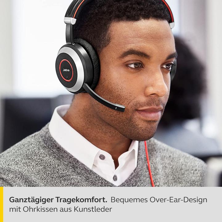 Produktbild Jabra Evolve 80 UC Duo (Headset 3,5 mm Klinke) (Kabelgebunden)