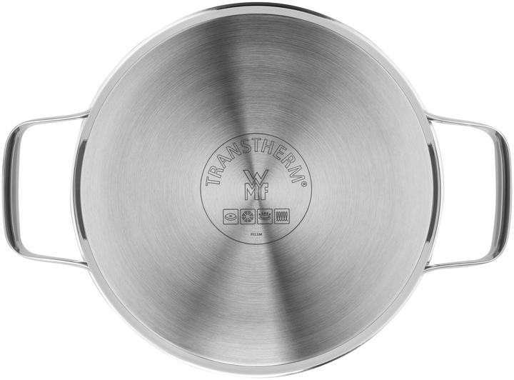 Produktbild WMF Kochtopf Bratentopf Induktion 20cm Glasdeckel 2,5l Belmonte Edelstahl (Bräter + Schmortopf, Kochtopf, Edelstahl)