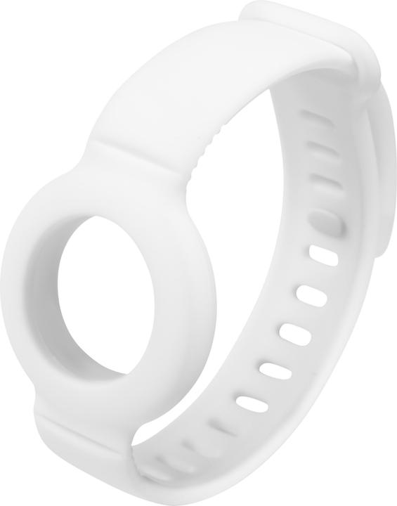 Deltaco Bracciale in silicone per Apple AirTag - Bianco