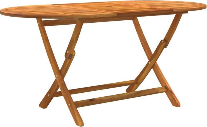 Actual product image vidaXL Garden furniture dining set garden set 9-piece solid wood acacia textilene (85 cm)